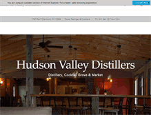 Tablet Screenshot of hudsonvalleydistillers.com